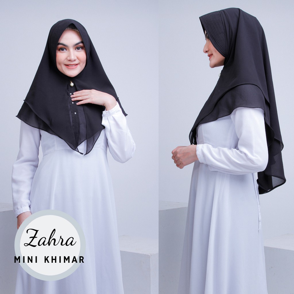 JILBAB KHIMAR INSTAN ZAHRA / JILBAB INSTAN DEWASA KEKINIAN / HIJAB INSTANT TERBARU / JILBAB KHIMAR 2 LAYER