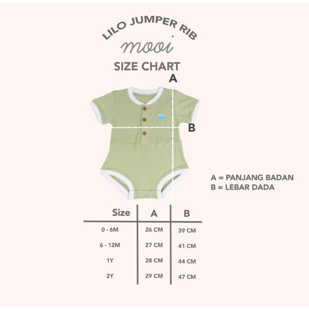 MOOI LILO ROMPER RIB / ROMPER BAYI