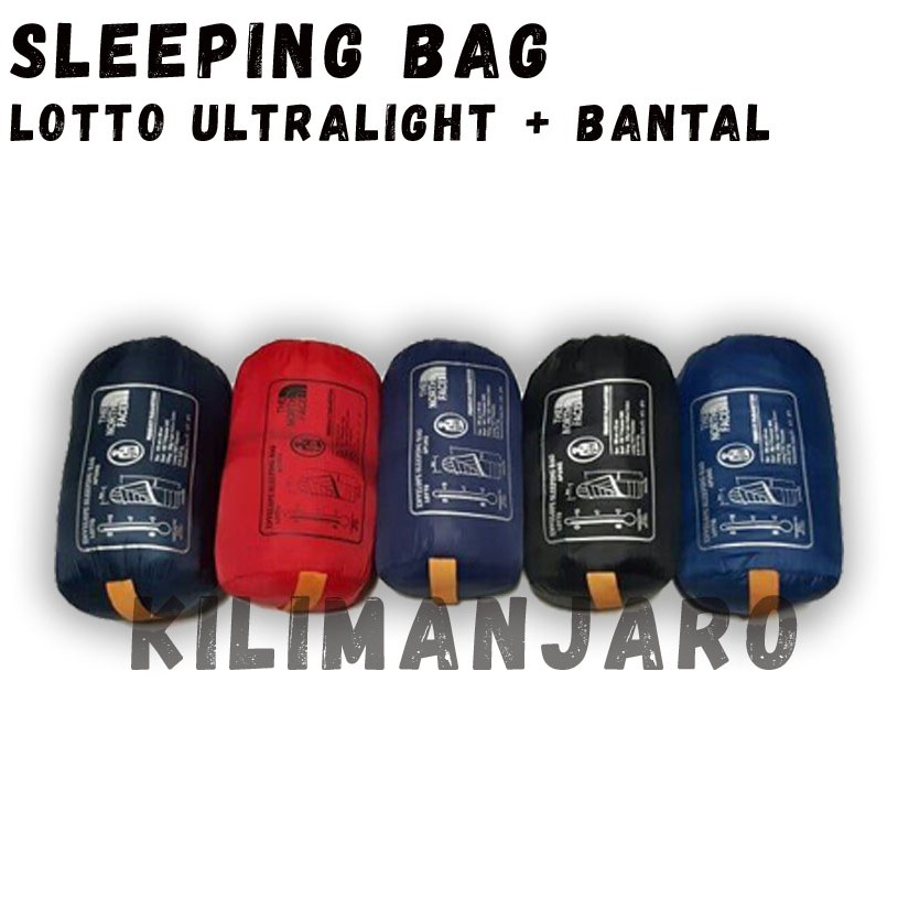 SB Sleeping Bag Bantal Polar Lotto Sleeping Bag Ultralight UL