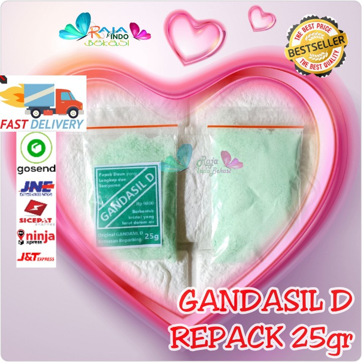 25GR Pupuk Gandasil B D Bunga Daun - Pupuk Nutrisi Semprot Air Khusus Untuk Daun Atau Bunga