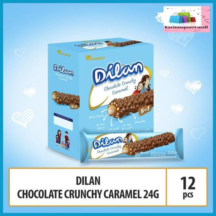 

E5Ewsfg- Dilan Chocolate Crunchy Caramel - 24G (Dilan5) By Garudafood 78Itjyhf-