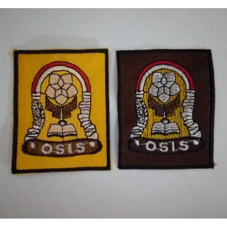 Logo OSIS SD SMP Bordir Komputer emblem