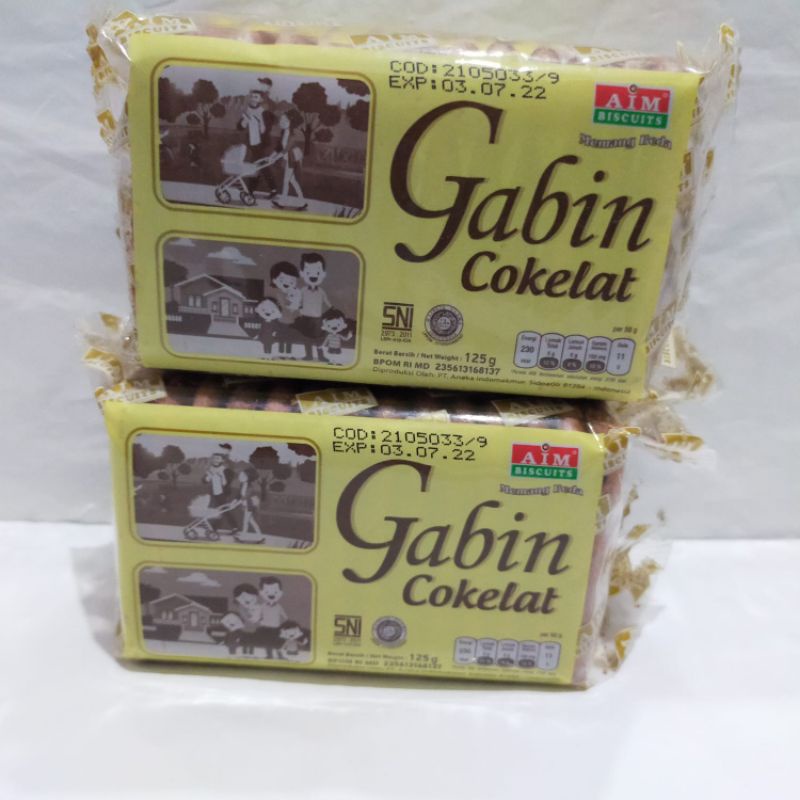 

AIM Biscuits Gabin Cokelat 125gr