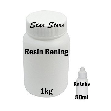 Paket Resin Fiber / Resin Bening 1kg Bonus Katalis 50ml