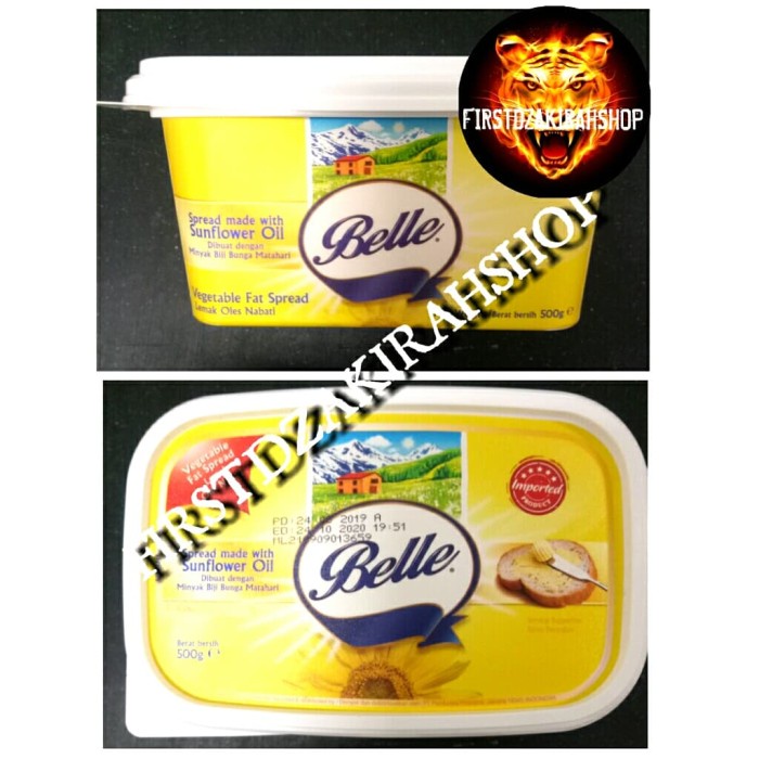

butter-mentega- belle butter belle margarine spread made with sunflower oil 500gr -mentega-butter.