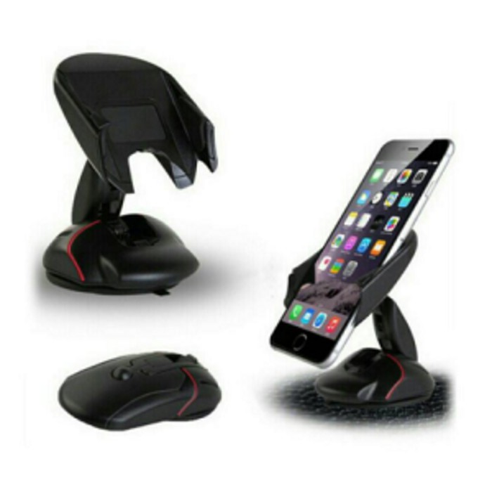 Car Holder Mouse Transformer Tempat Dudukan HP GPS Di Dashboard Mobil