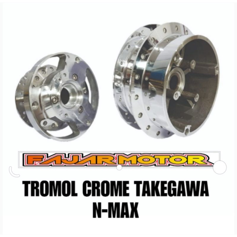 TROMOL SET CHROME PNP YAMAHA NMAX 155 2DP nmax new 2020 AEROX LEXI