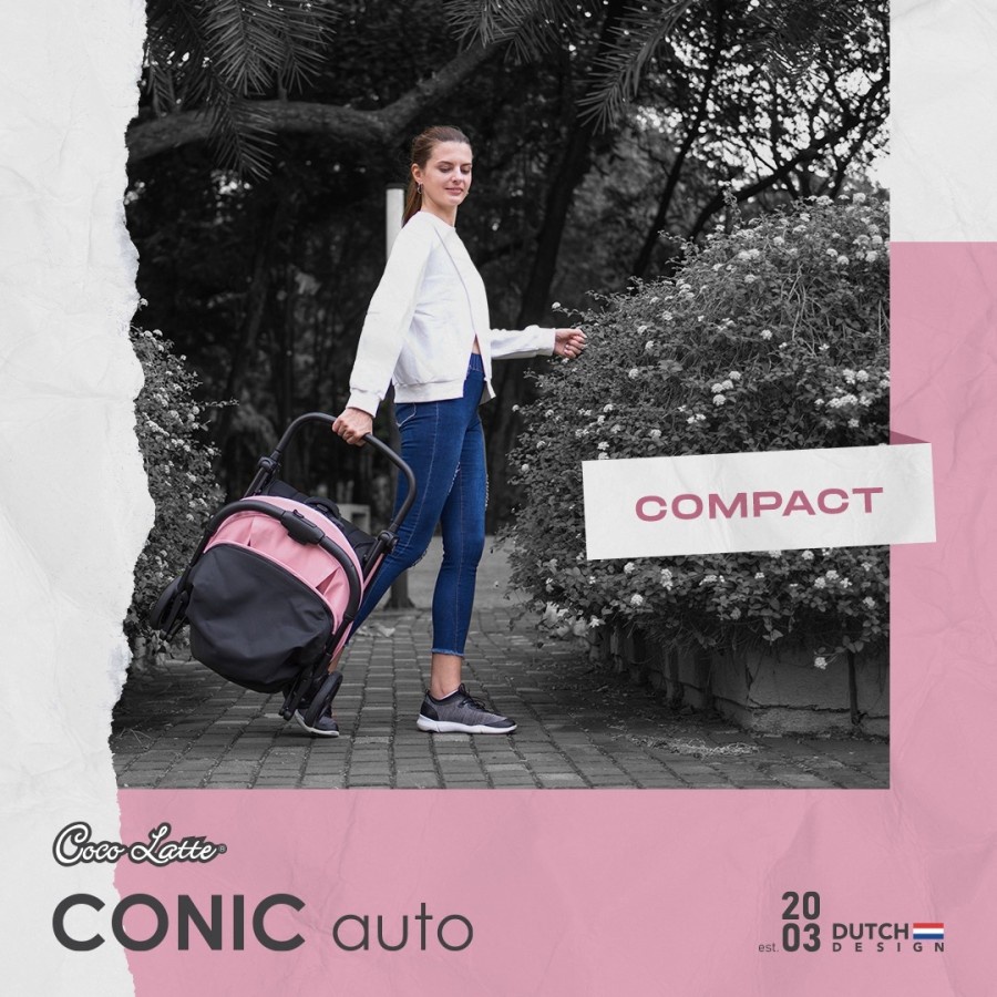 Stroller Cabin &amp; Autofold Cocolatte Conic Auto  / Kereta Bayi AutoFold