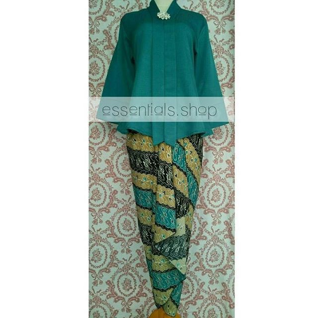 Kebaya Kutubaru Luna Set Dark Tosca