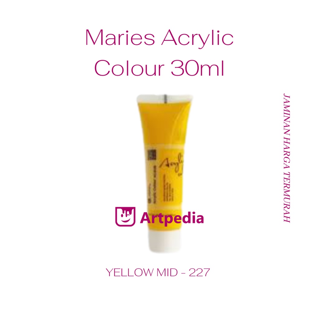 

Maries - Yellow Mid / Maries Acrylic Paint 30ML (Cat Akrilik) Warna Yellow Mid