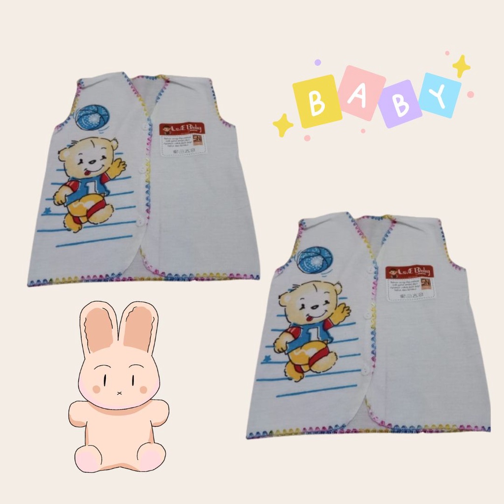 Atasan Baju Bayi Newborn Print Putih 652403 / 652401 / 652402 Lusiana E