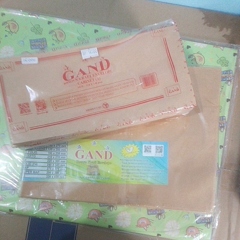 

BROWN KRAFT ENVELOPE / AMPLOP COKLAT MERK GAND