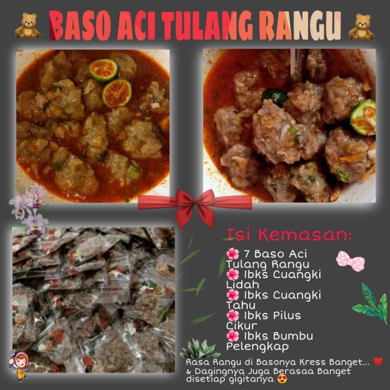 

Baso Aci Tulang Rangu / Bakso Urat Rangu