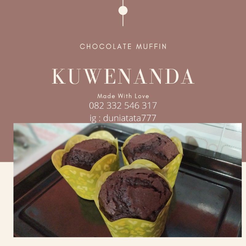 

chocolate muffin cake kue coklat panggang