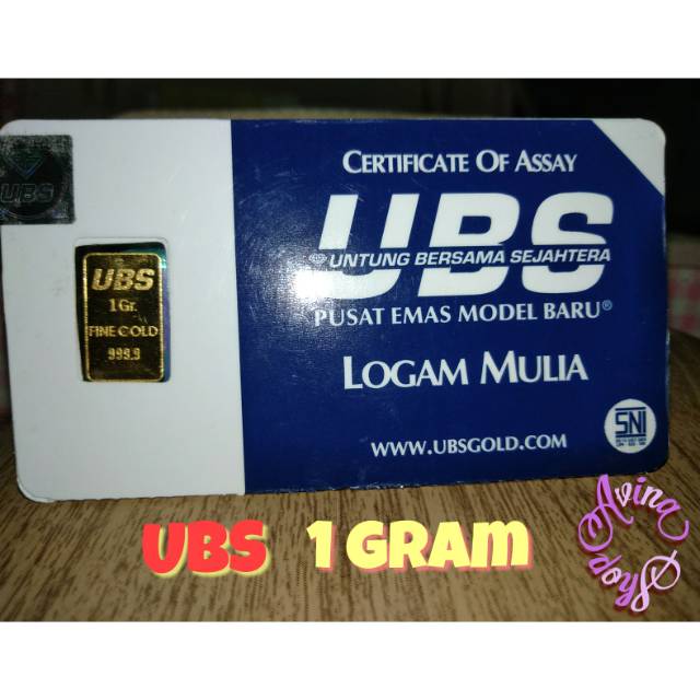 Emas Batangan Ubs 1 Gram Indonesia