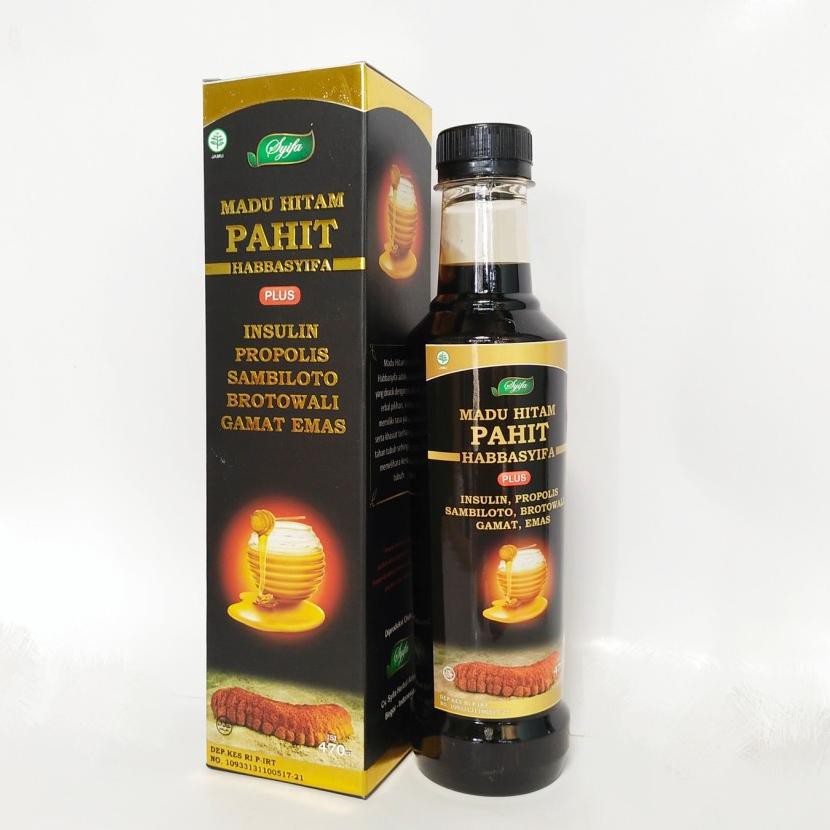 

Terkini EPKTO Madu Hitam Pahit Gamat Gold G plus Insulin Habbasyifa | Madu Pahit plus Gamat Emas set