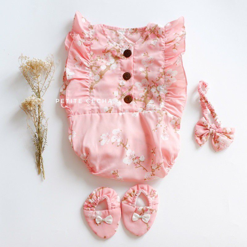 hampers baju bayi perempuan kado baju bayi perempuan paket hadiah kado bayi-Sakura pink