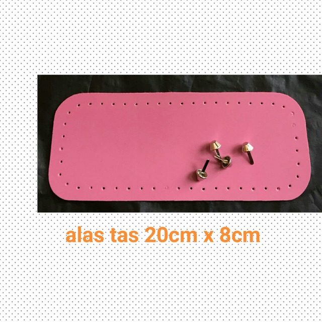 Alas tas rajutan  20cm x 8cm + kaki (1pcs)