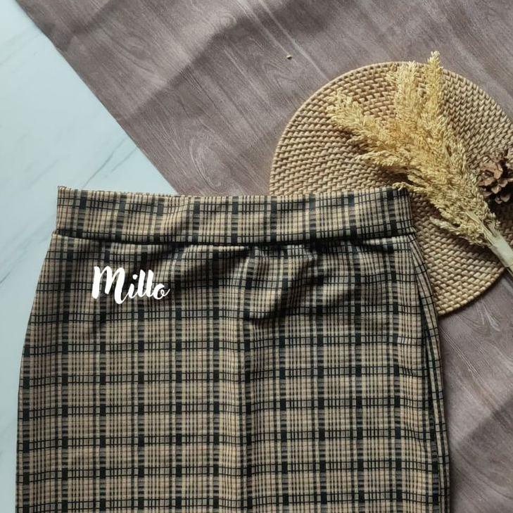[KODE PRODUK T9TA03748] [COD] rok span tartan/rok korea style/rok span motif kotak /rok span / rok t