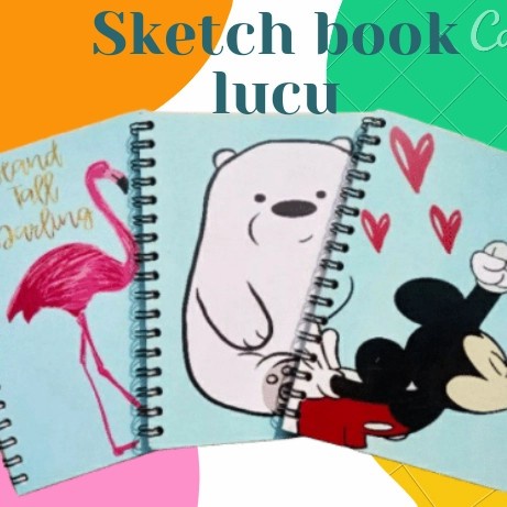 

sketchbook cover lucu ukuranA6