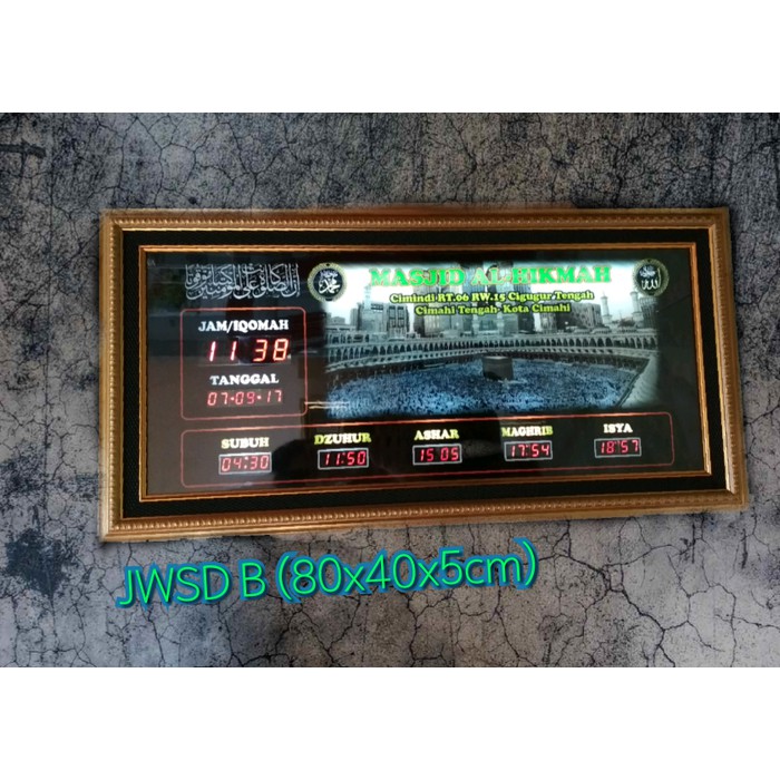 Dijual JWSD TIPE B, Jadwal Waktu Sholat Digital, Jadwal Waktu Shalat digital Berkualitas