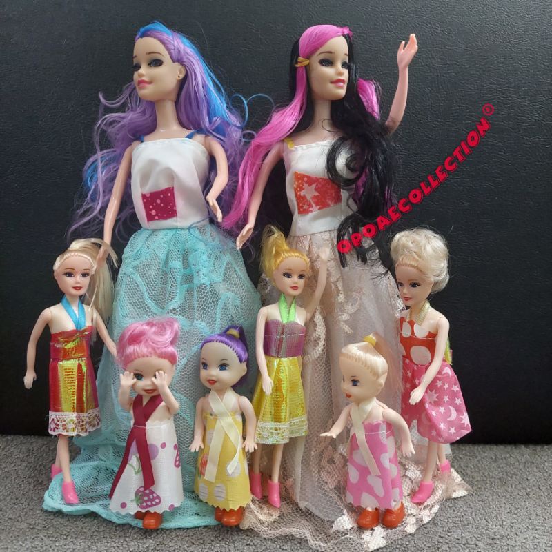 Mainan Anak Princess Boneka Cantik Karet Kelly Kely Accesories - Boneka Ibu dan Anak Loss Pack