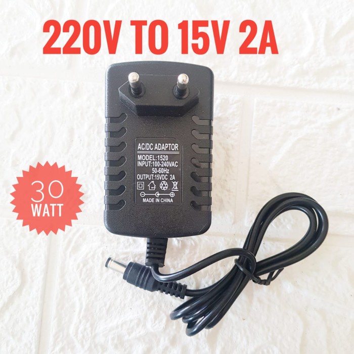 Adaptor 15v 2A / 15 volt 2 Ampere / adaptor 15v 2a Original TMTT