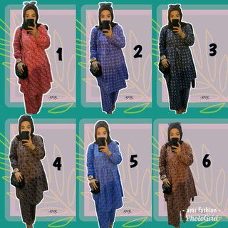 TIARA SETCEL TUNIK CELANA KATUN BANGKOK  BUSANA MUSLIM 