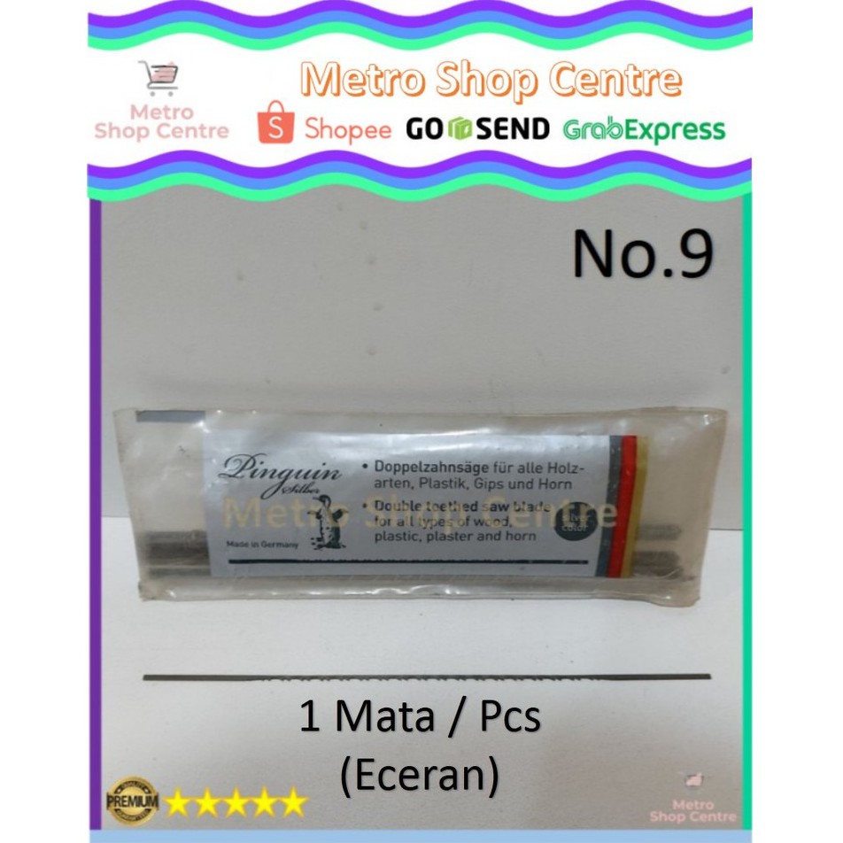 Pinguin - Mata Gergaji Ukir Pinguin Sibler Triplek / Akrilik / Acrylic No.9 Eceran (1 Pcs)