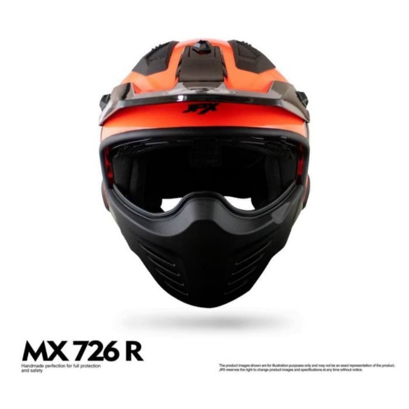 Helm cross JPX MX 726 merah doff