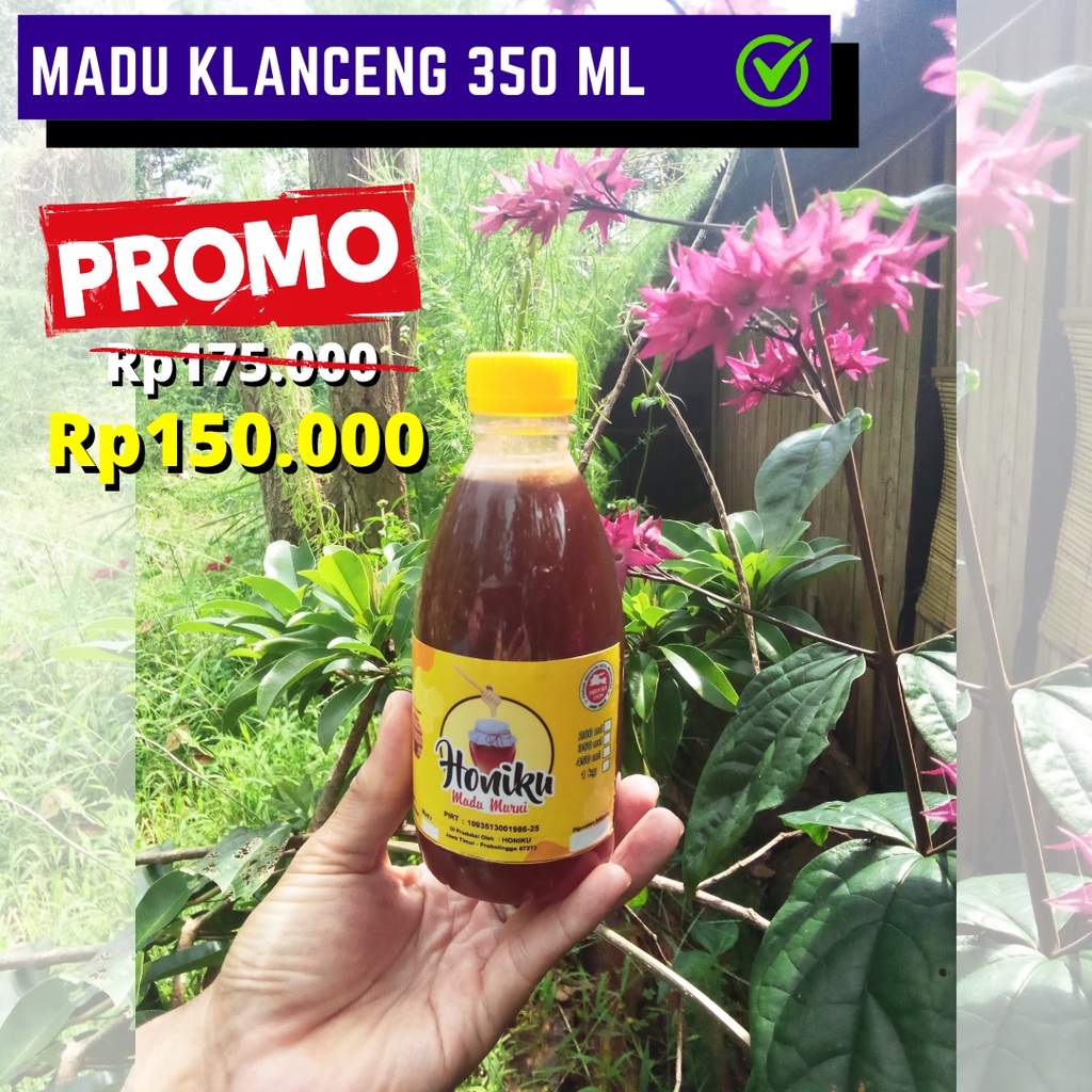 

[Honiku] Madu Klanceng Asli & Murni 350 ml