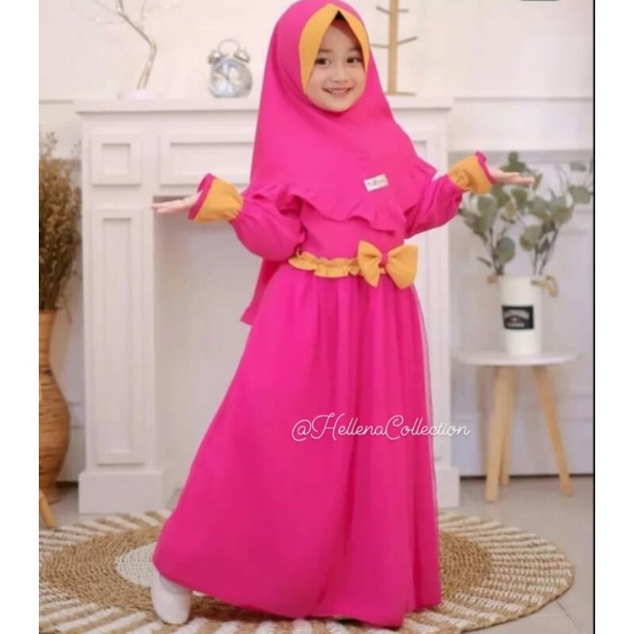 GAMIS ANAK TERBARU/GAMIS MUSLIM ANAK PEREMPUAN GAMIS RAYA KIDS SYARI