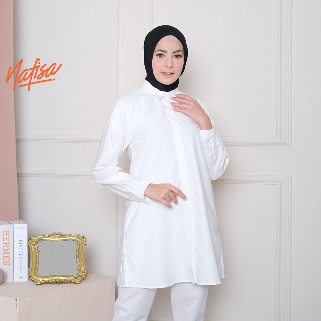 BAJU TUNIK Nafisa TFD (Tunik Fleksibel Day) - Kemeja Tunik Day to Day Toyobo Size Lengkap