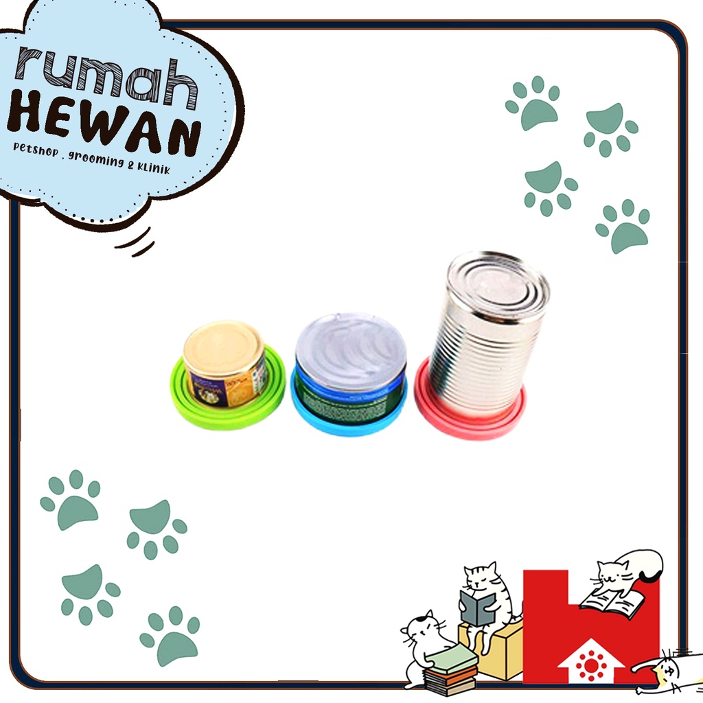 PENUTUP KALENG - Tutup Pakan Makanan Kaleng Anjing Kucing Penutup Makanan Kaleng Whiskas Wet Food