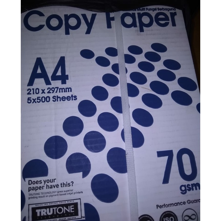 

Kertas hvs a4 70 gram copypaper 1 dus