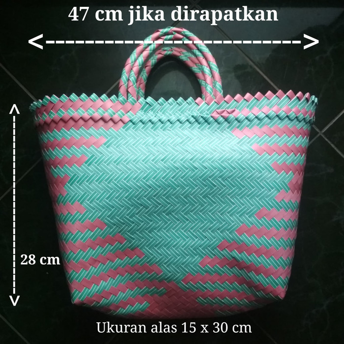 

Tas anyaman plastik u ke pasar per 1 pcs