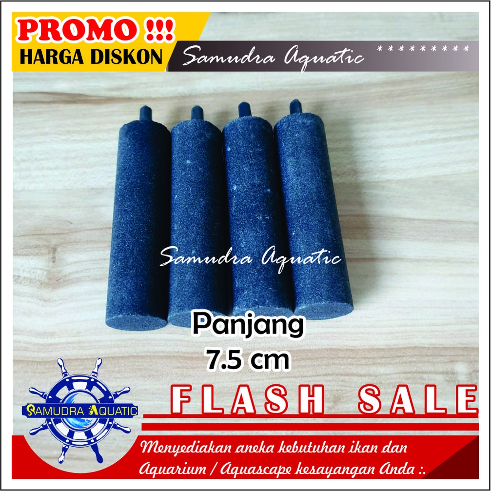 Airstone Batu Aerator PANJANG 7 CM, Batu Gelembung Batu Aerasi