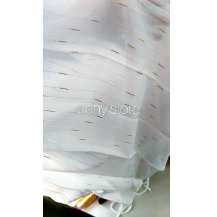 [Art. 88] ❤ LENYS ❤ vitras putih serat emas/fitras blackout tebal/vitrace putih tebal murah minimali