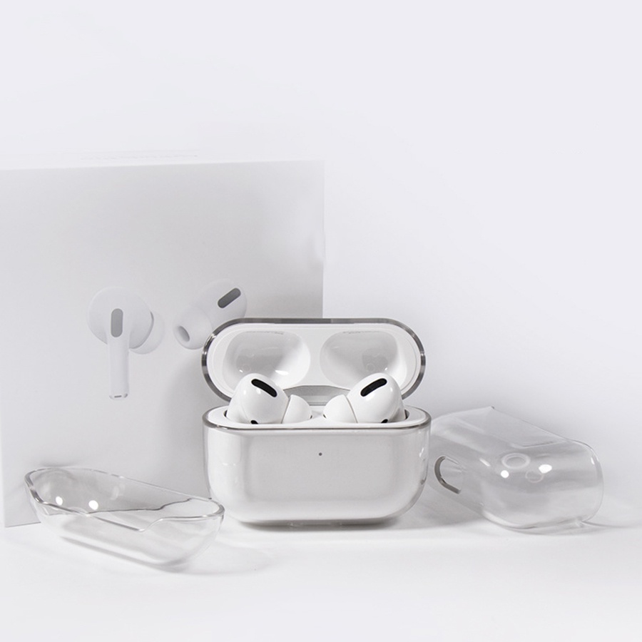 Case AirPods Pro Gen 3 2 1  Casing Clear Bening Cover Crystal Transparan Mika Silicon Pelindung