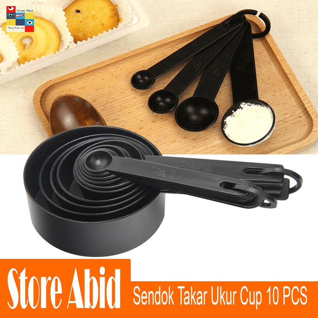 Sendok Takar Ukur Cup Measuring Spoon 10 SET IN 1