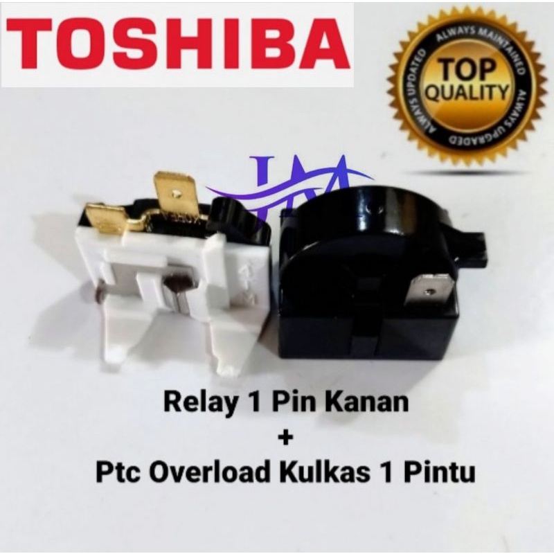 Relay Ptc Overload Kulkas Toshiba 1 pintu / 2 pintu