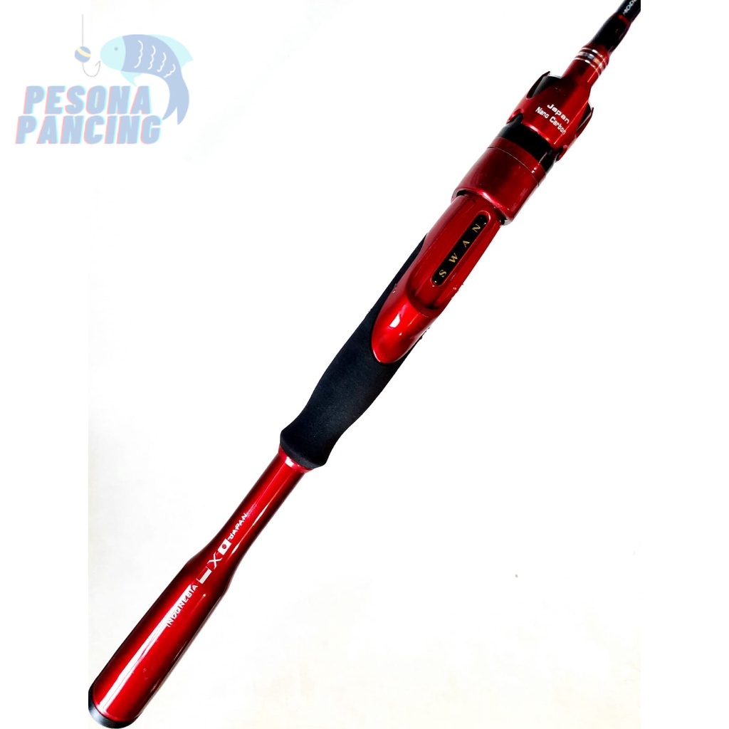 Joran Pancing Carbon SWAN SYAIFUL TAKEDA 150-180 dengan 8-17LBS