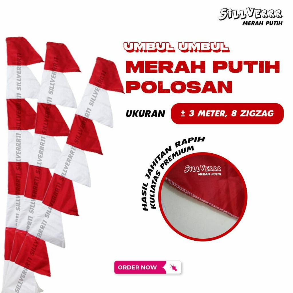 UMBUL UMBUL MERAH PUTIH POLOS