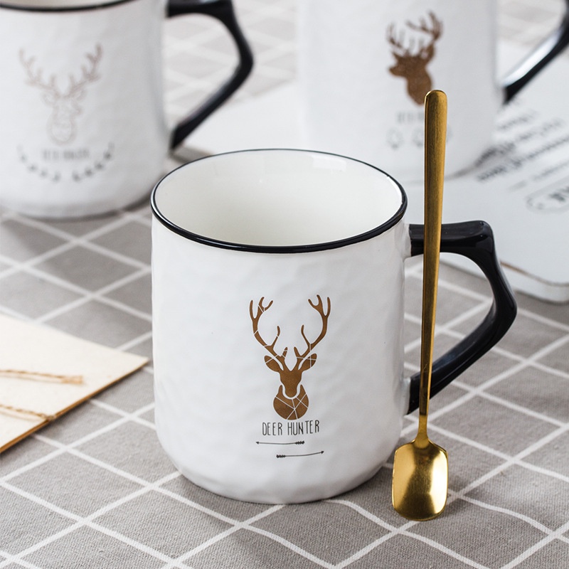 Ceramic Mug Deer Random / Gelas Keramik / Hampers Souvenir Kado