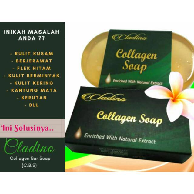 CLADINO Collagen Soap Sabun Kesehatan Kulit