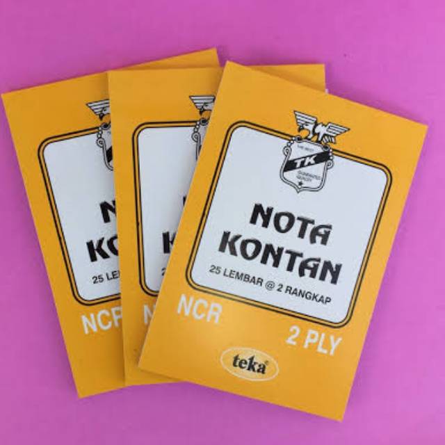 

Nota teka 2 ply besar