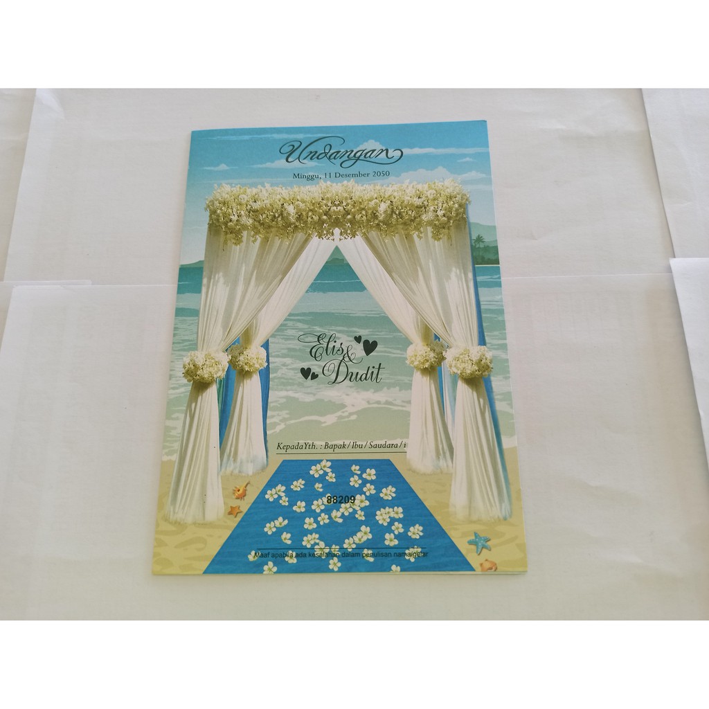 UNDANGAN BLANKO KOSONG ERBA 88209