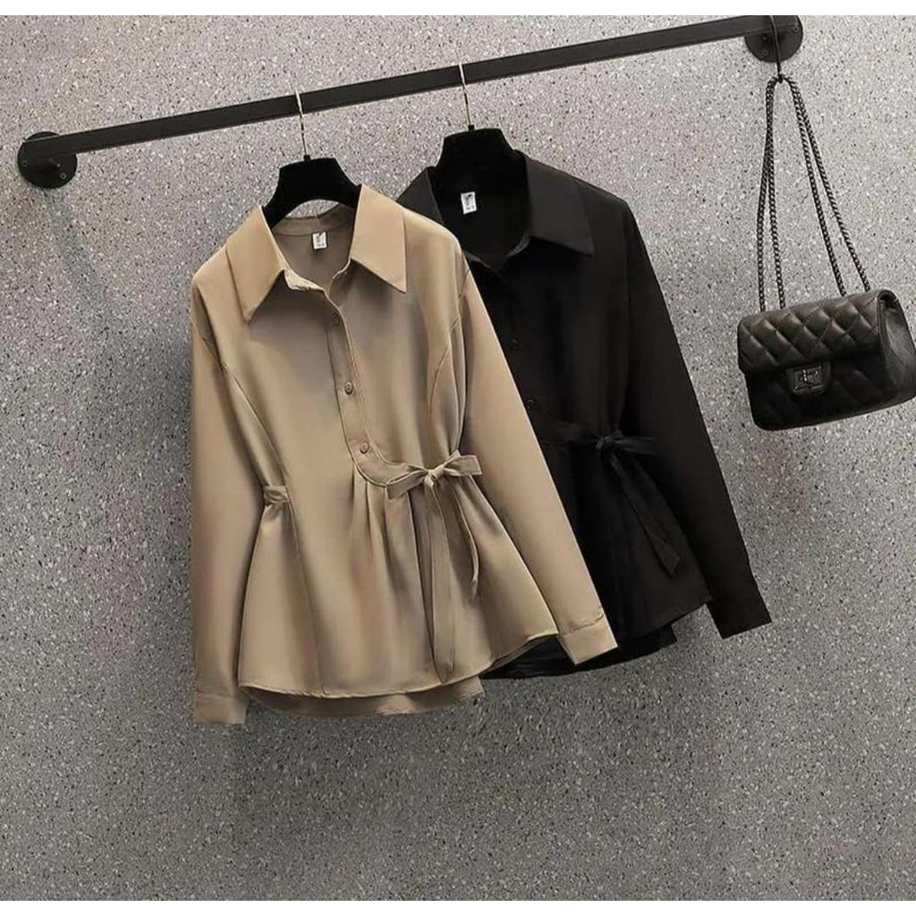 kenzio top - atasan wanita kemeja kasual - baju wanita korea