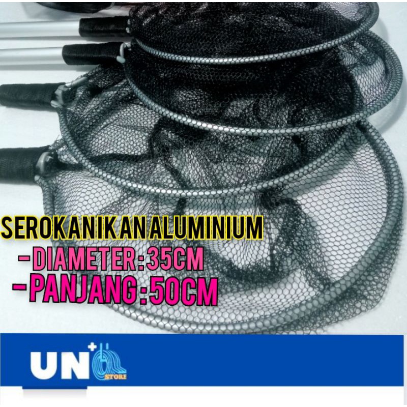 Serokan Ikan Besar Aluminium Panjang 50/75cm Murah