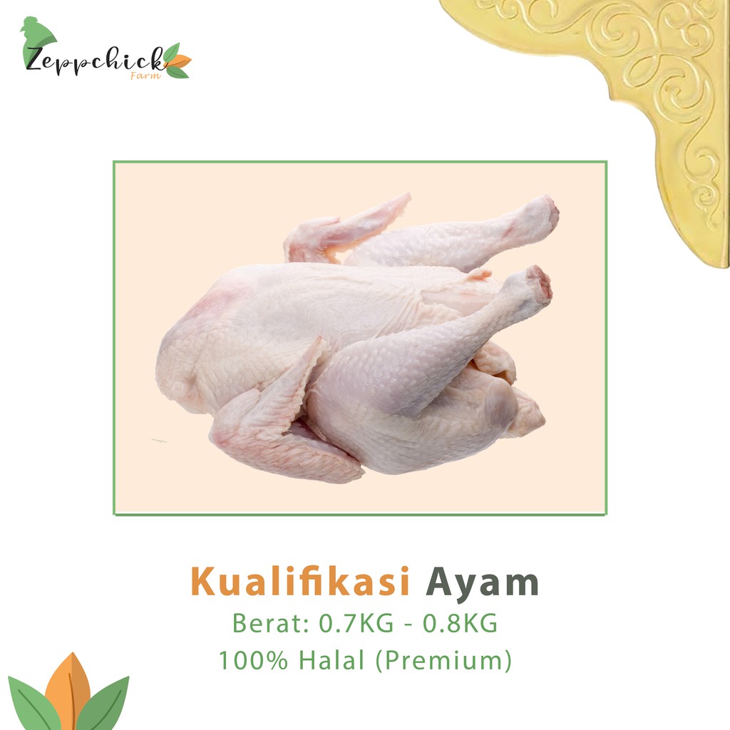 

Ayam Karkas Potong Utuh 0.7 - 0.8Kg Frozen & Fresh